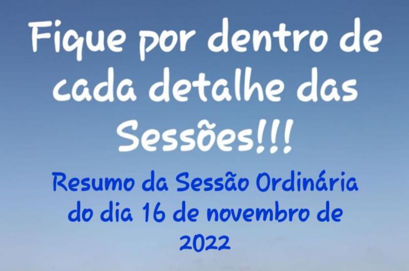 SESSÃO ORDINÁRIA